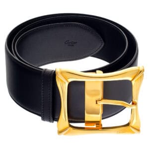 Cartier belt in black leather