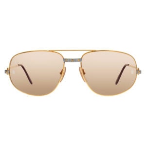 Cartier Santos glasses gold plated