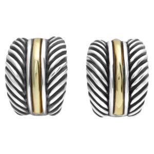 David Yurman Cable Classics Hoop earrings with 14k gold