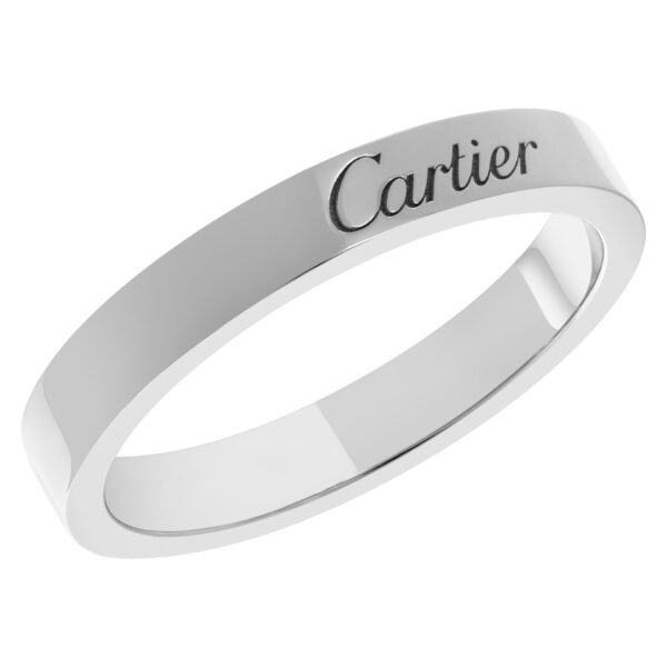 C De Cartier wedding band in Platinum