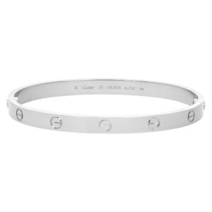 Cartier Love bracelet in 18k white gold. Size 20