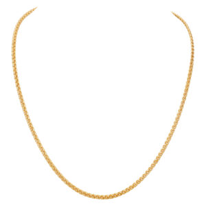 Double Cable Link Chain In 18k Yellow Gold