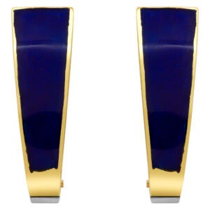 Cufflinks with lapis lazuli in 18k gold