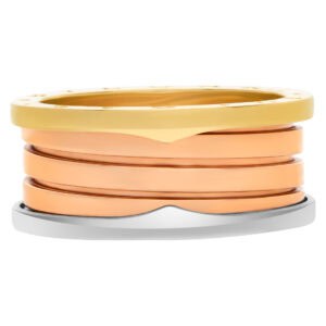 Bvlgari B.Zero 1 ring in 18k white, yellow and rose gold