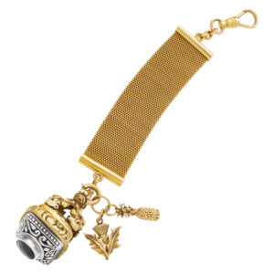 14k gold pocket watch fob