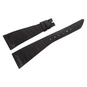 Rolex Cellini King Midas black crocodile watch strap 24mm x 12mm