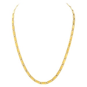 Heavy link chain in 18k yellow gold