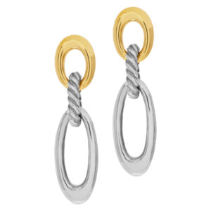 David Yurman earrings in 18k & sterling silver