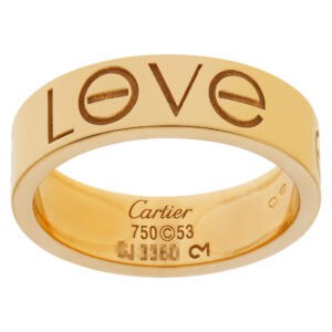 Cartier Love Ring in 18k. Size 53.