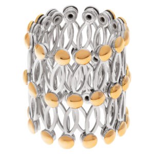 Versitile flex ring/bangle in 18k white & rose gold.