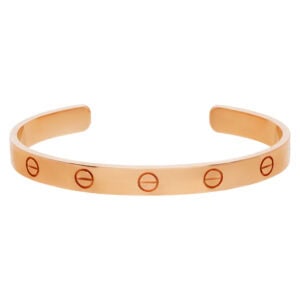 Cartier Love cuff bracelet in 18k rose gold, Size 17