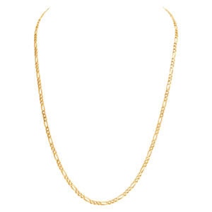 Figaro Chain Necklace In 14k Yellow Gold