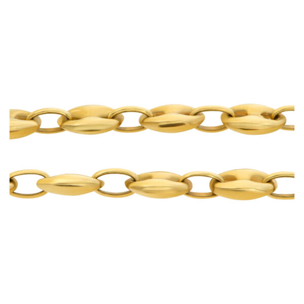 Nautical link necklace in 18k yellow gold