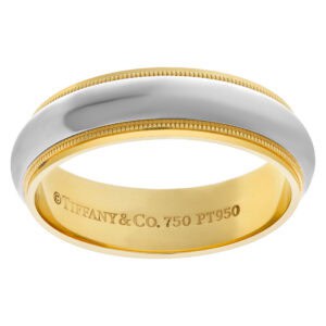 Tiffany & Co. 18k and platinum band