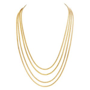 Beautiful long chain in 18k gold