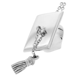 Tiffany & Co. Graduation cap pendant in sterling silver on 18'' sterling silver chain/necklace