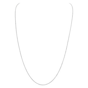 14k white gold long chain