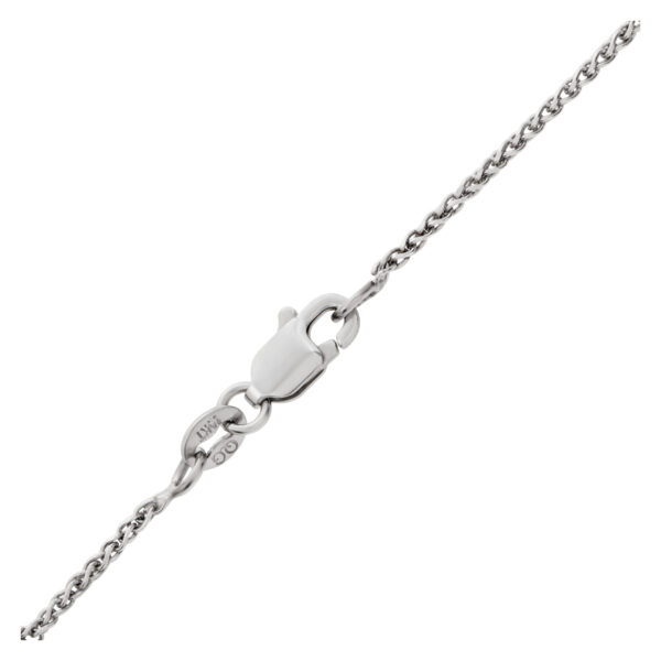 14k white gold long chain