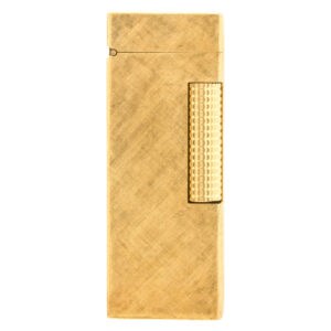 Dunhill refillable lighter in 14k yellow gold