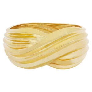 Stylish gold bangle in 18k