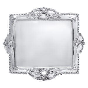 Tiffany & Co sterling silver tray in the Richelieu pattern. Circa 1892-