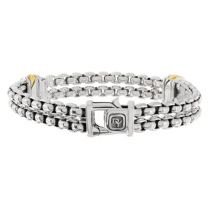 David Yurman bracelet in 18k & sterling silver