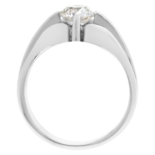 "Gypsy" ring in 14k white gold with app. 1.03 carat diamond