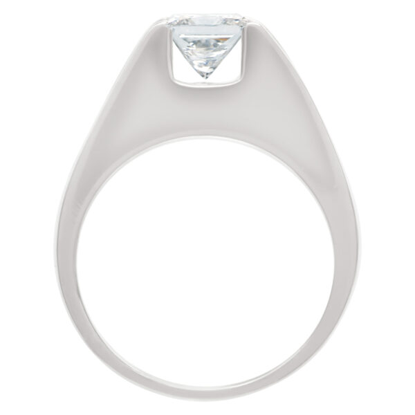 GIA certified princess cut diamond 1.01 cts (H Color, VS2 Clarity) ring set in platinum.