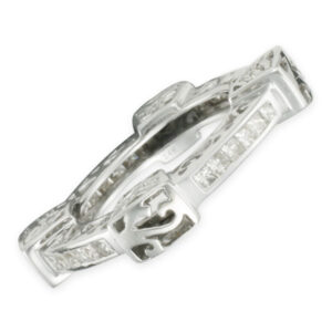 Bold diamond eternity band in 14k white gold. 1.36 carats in diamonds (J-K, SI2)