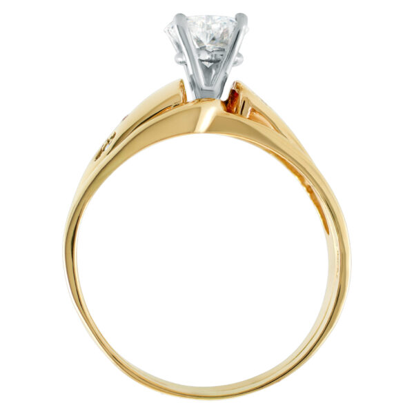 GIA certified heart-shaped diamond 1carat  (F color, VS2 clarity) ring set in 14k yellow gold. Size 10.5