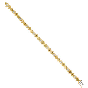 XOXO - marquise diamond bracelet in 18k gold