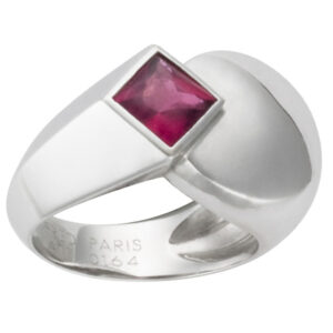 Fred Ruby Ring in 18k white gold