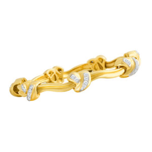 Sparkling Diamond Kisses bracelet in 18k yellow gold with 1.47 carats in diamonds