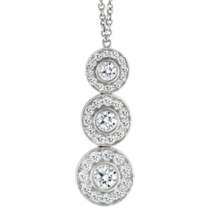 Tiffany & Co. Circlet diamond drop pendant