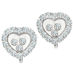 Chopard Happy Diamonds heart earrings