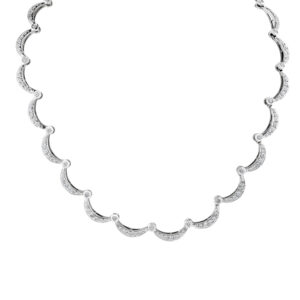 Diamond necklace in 14k white gold