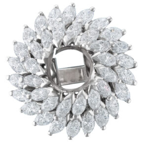 Ring In White Gold With App. 2 Cts