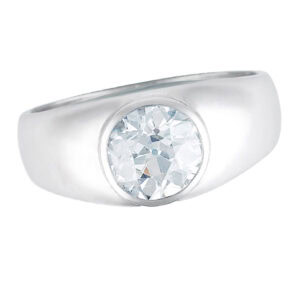 1.85 carat european cut diamond (k-l/SI1) in platinum setting