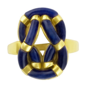 Lalaounis Lapis knot ring in 18k