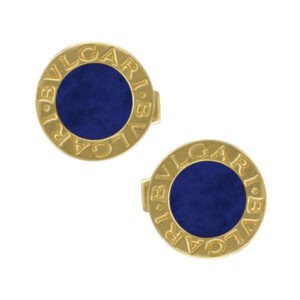 Bvlgari cuffliniks in 18k with Lapis Lazuli centers