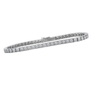 Cartier Lanieres bracelet in 18k white gold w/app 1.50 carats in diamonds