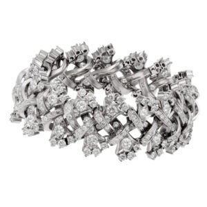 Diamond bracelet in 18k white gold