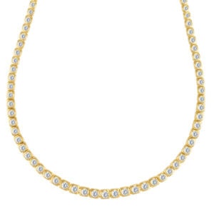 Ladies diamond tennis necklace