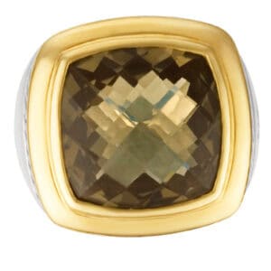 David Yurman Albion citrine ring in 18k and sterling silver