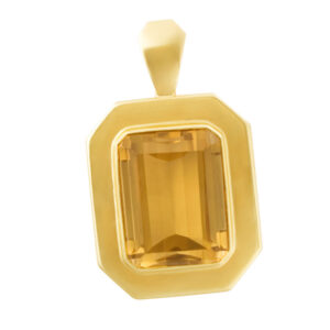 Topaz pendant in 14k