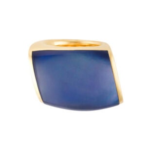 Vhernier 18k rose gold large "plateau" ring