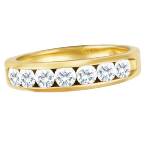 Channel Set Diamond Band In 18k