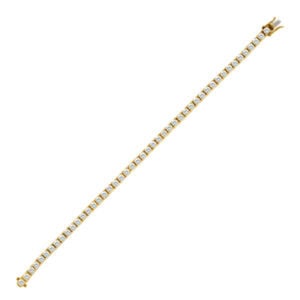 Diamond tennis bracelet in 14k yellow gold