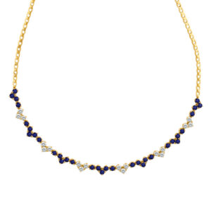 Diamond & sapphire necklace