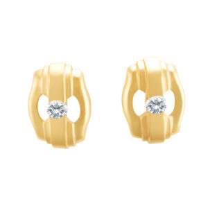 Diamond stud earrings with 0.40 carat each (H-I; VS2) in 14k